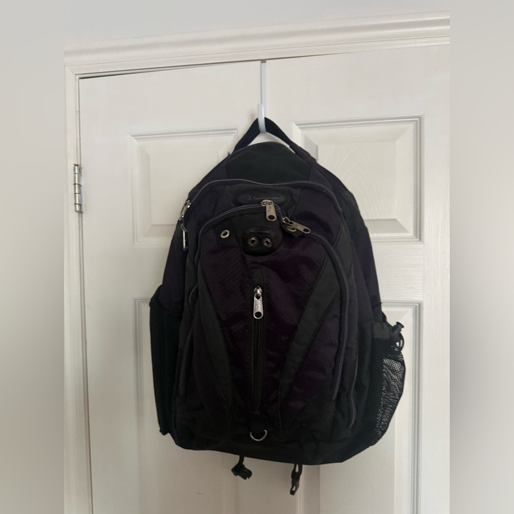 Champion Black & Purple Backpack for Men/Woman